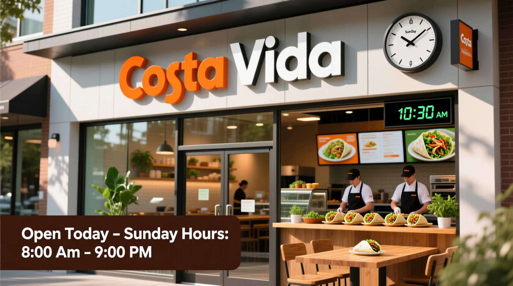 is costa vida open on sundays