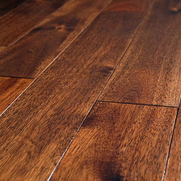 Big leaf acacia walnut color solid decking for living room