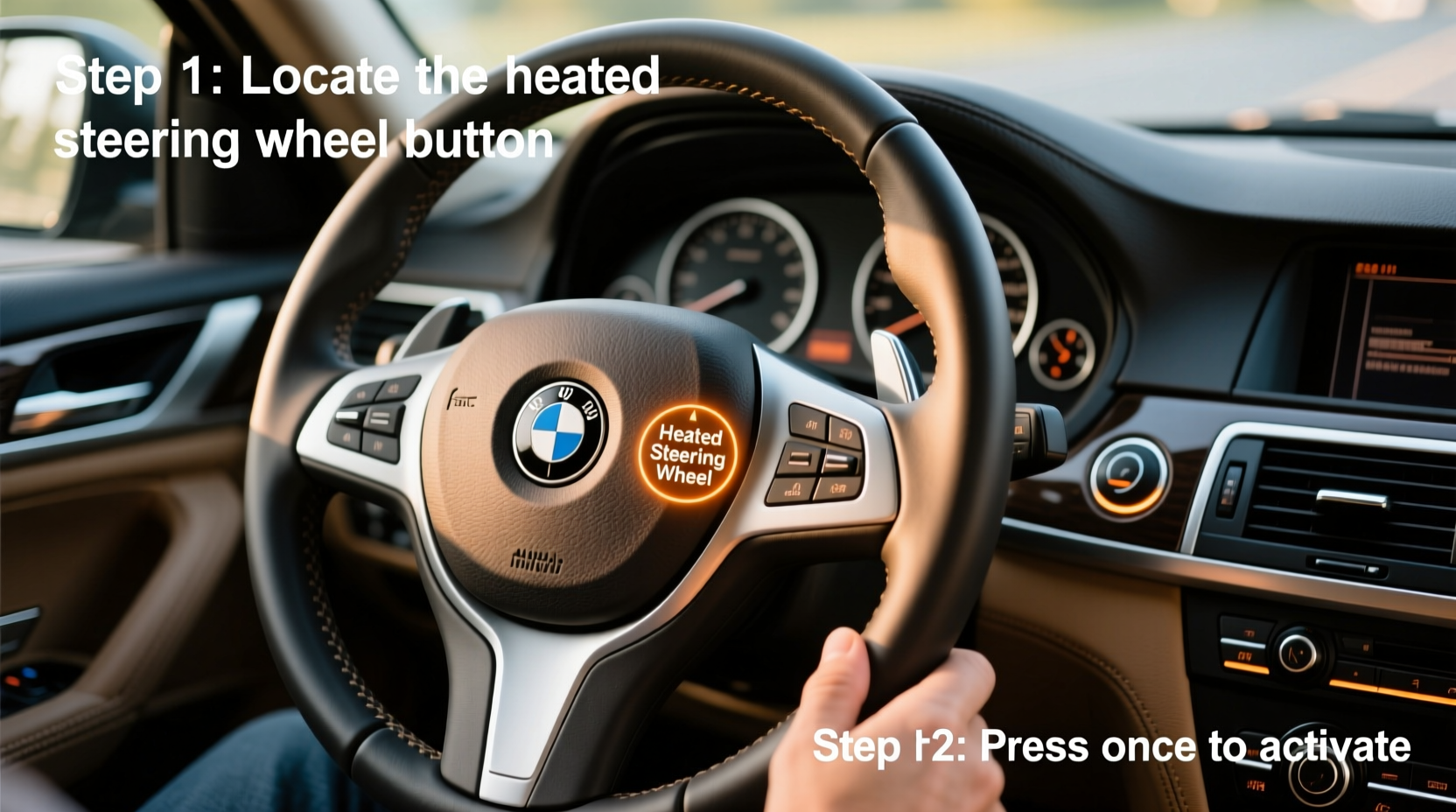 activate heated steering wheel bmw x6 e71