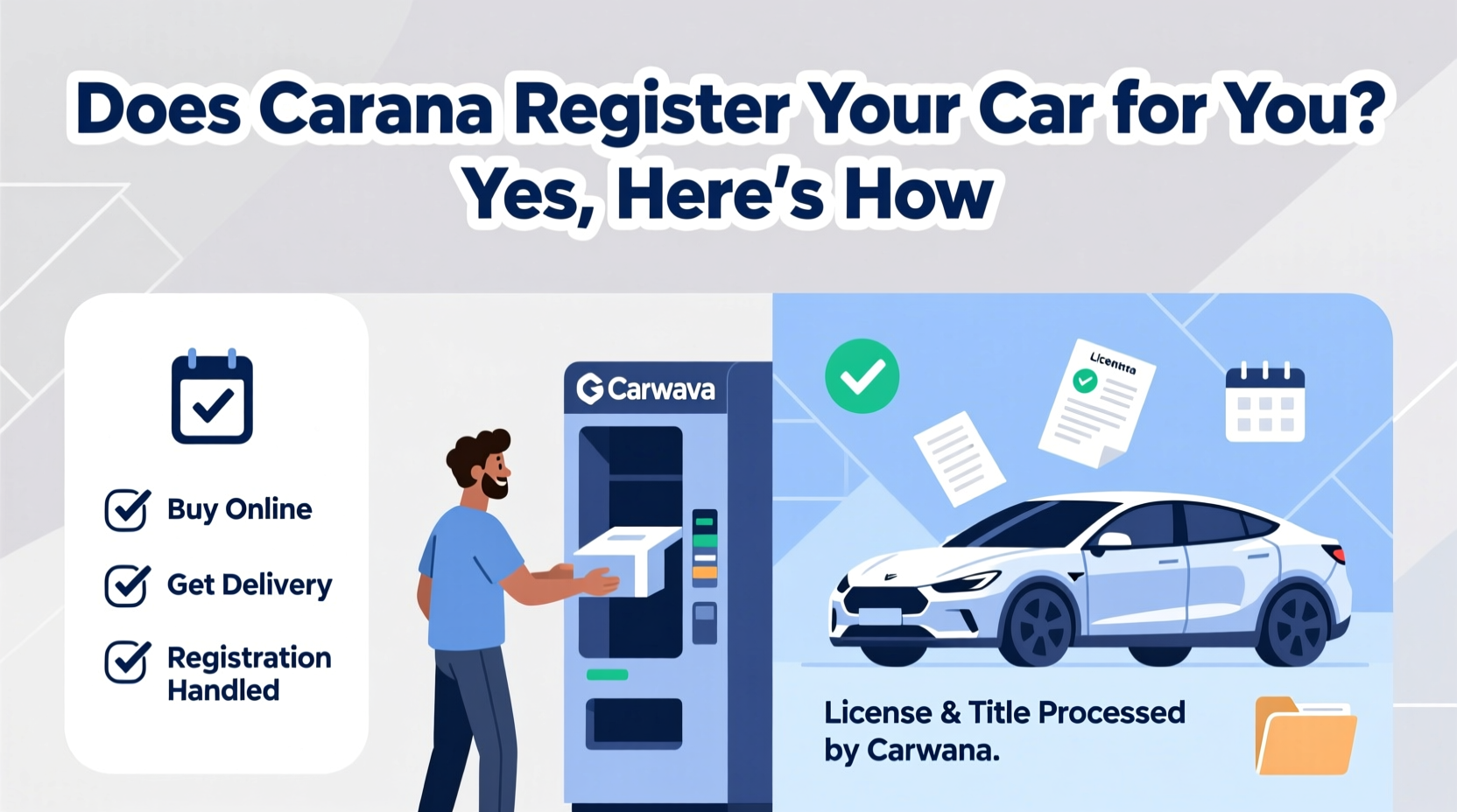 does carvana register your car for you