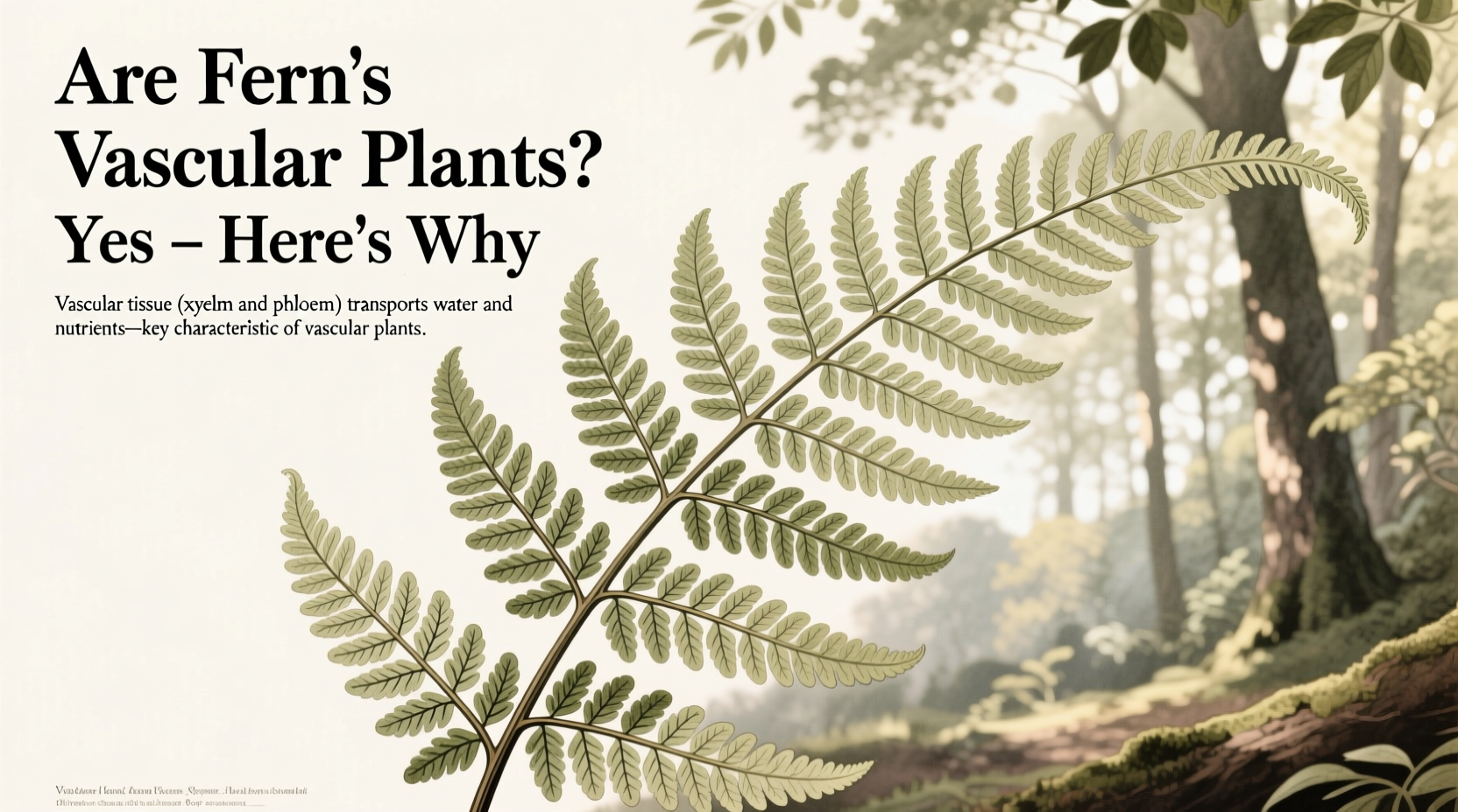 are ferns vascular plants