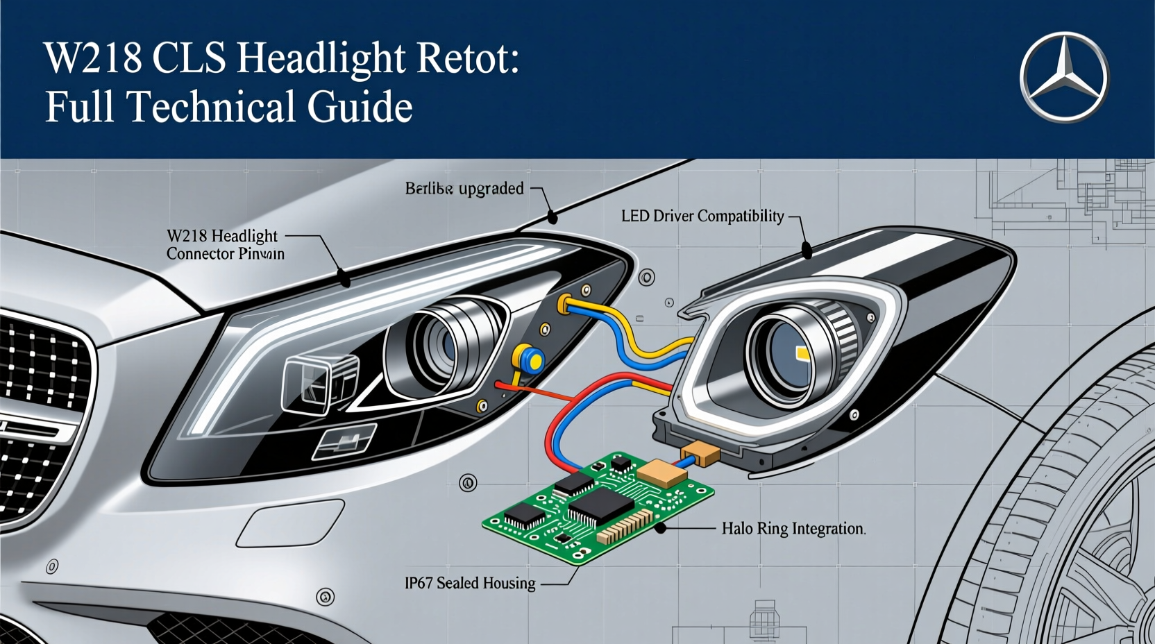 W218 CLS Headlight Retrofit: Full Technical Guide