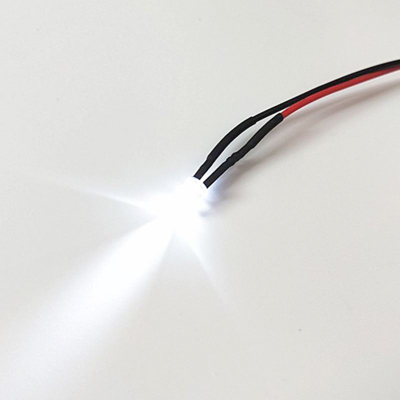 20厘米预接线 5毫米 12v led 灯泡预接线发光二极管 diy 家居装饰车