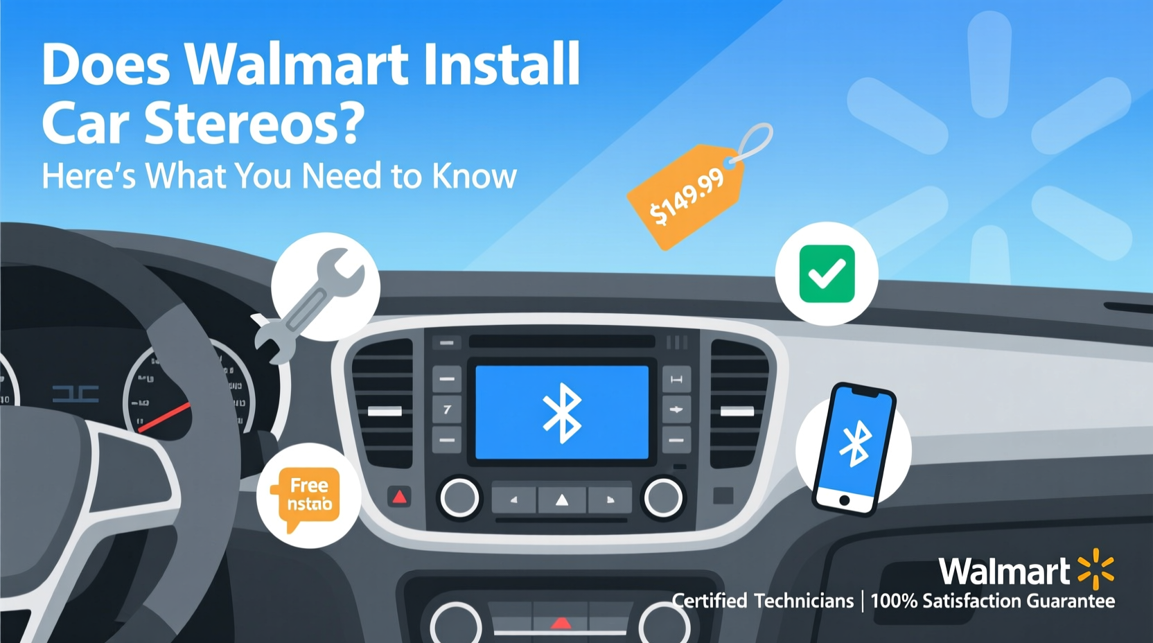 does walmart install car stereos