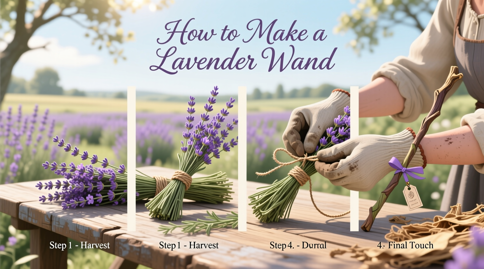 how to make a lavender wand