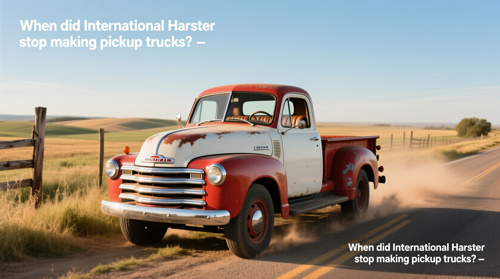 1956 ih pickup when they stopped making trucks