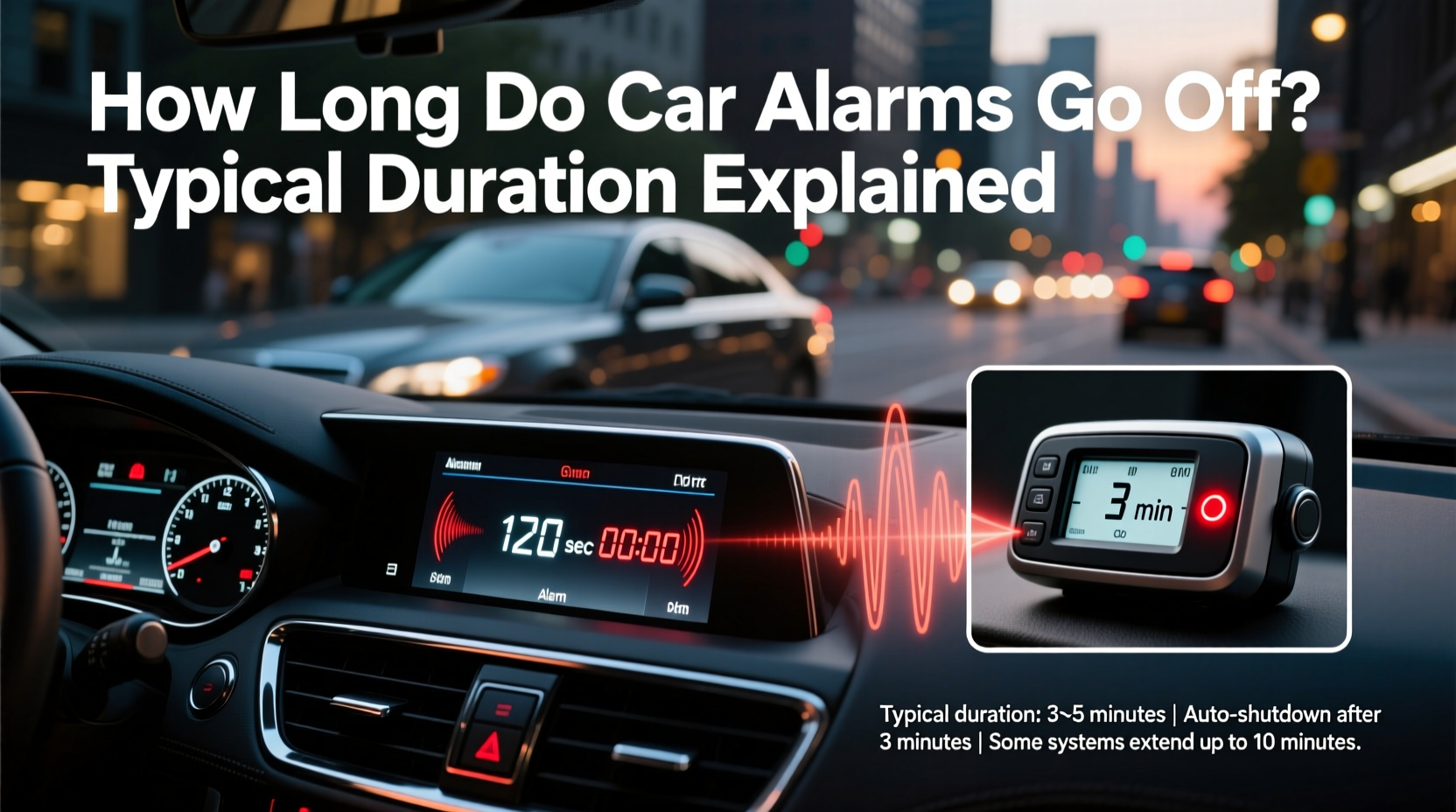 how long do car alarms go off