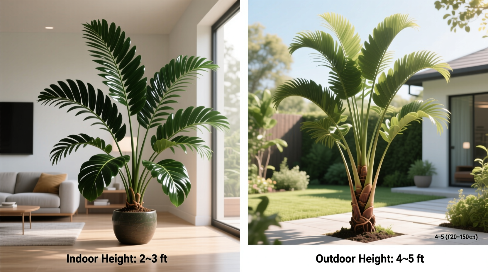 How Tall Do ZZ Plants Grow? (Indoor & Outdoor)