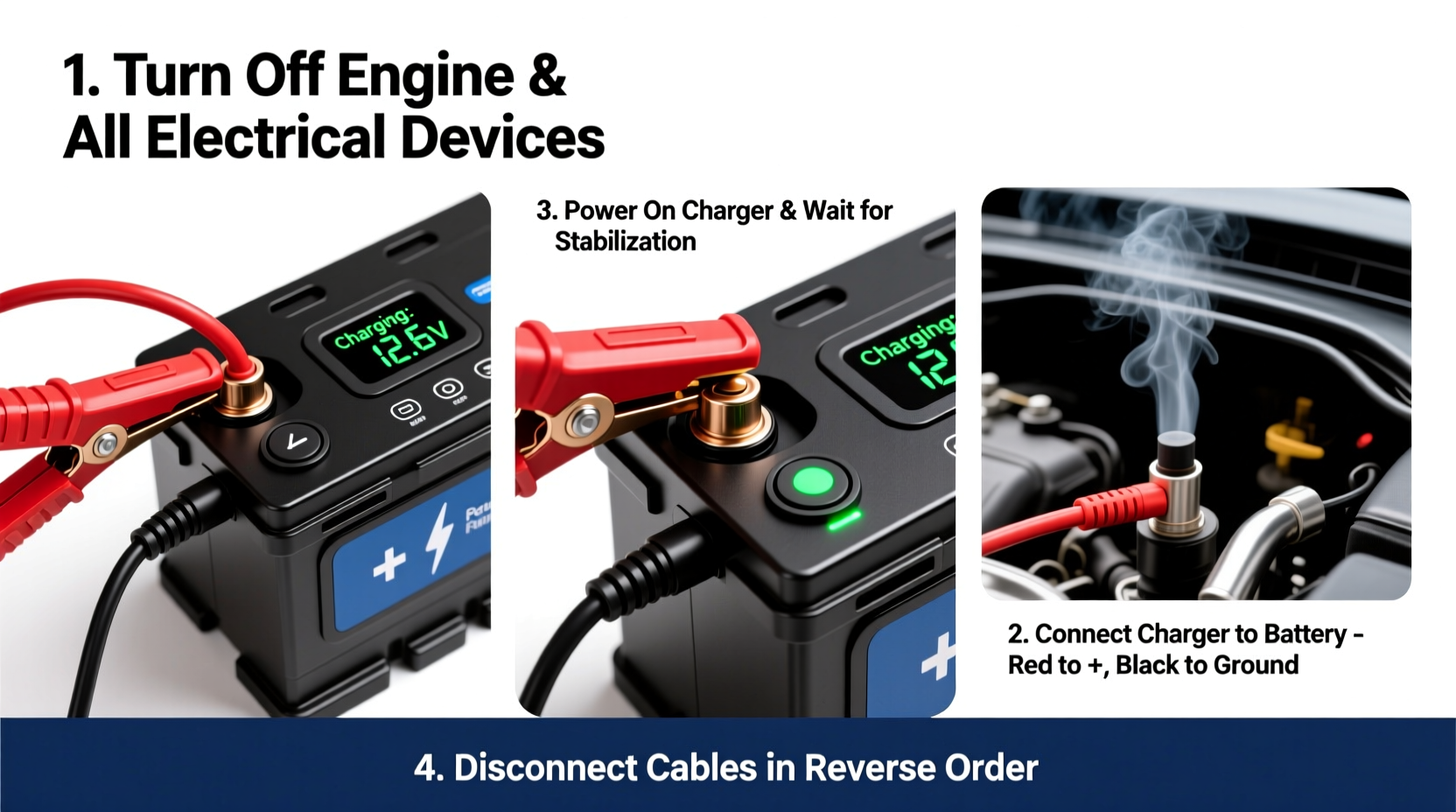 How to Jump Start a Car with a Battery Charger