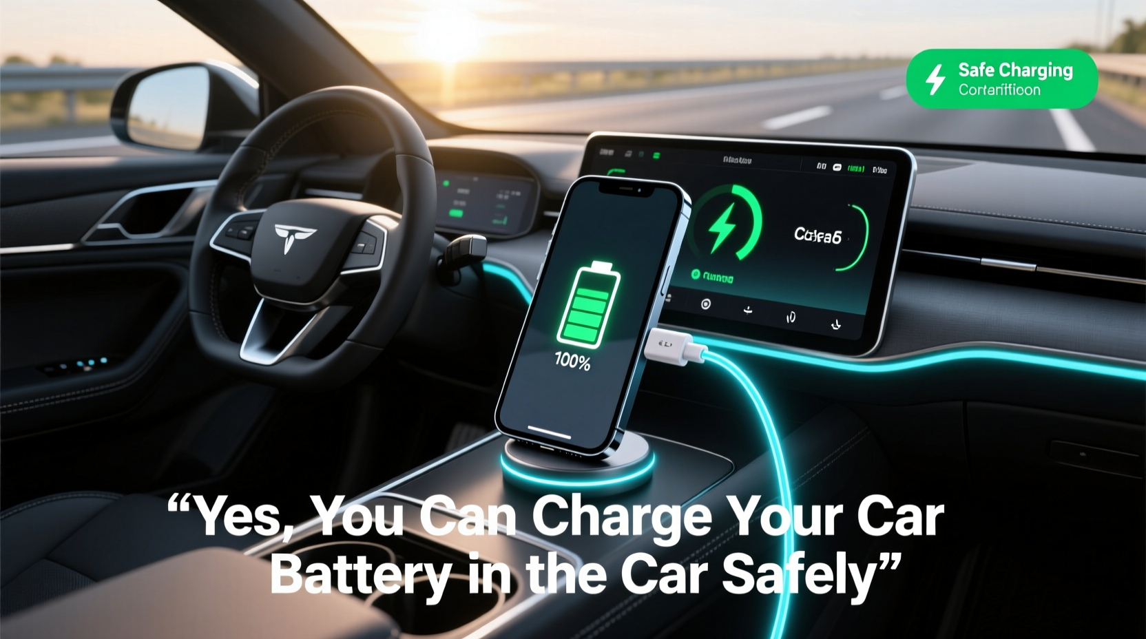 can i charge my car battery in the car