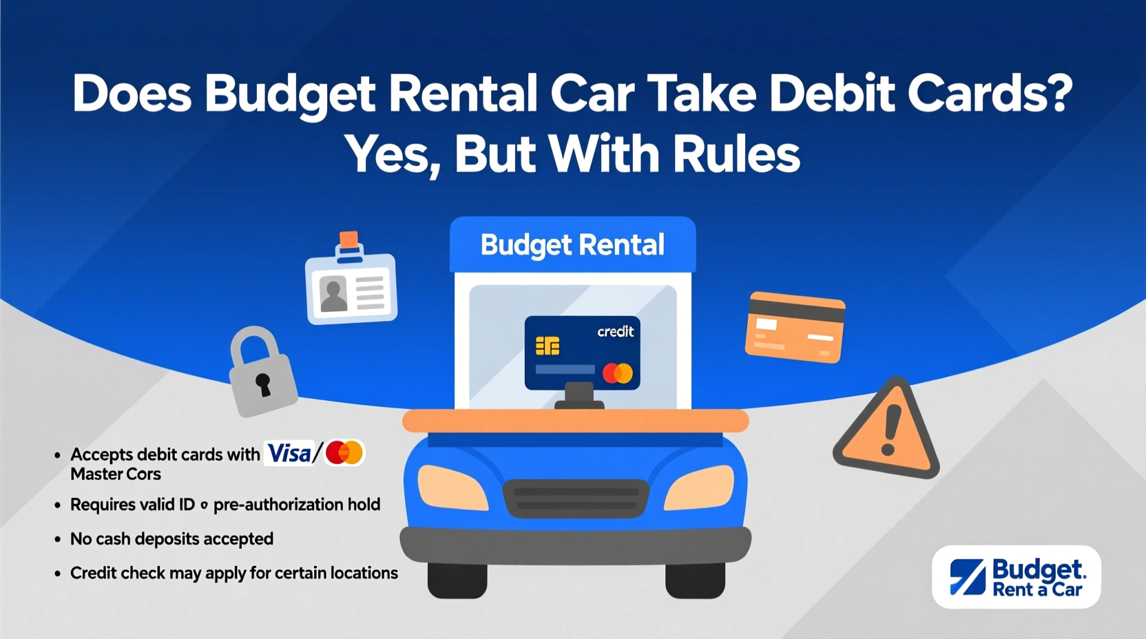 does budget rental car take debit cards