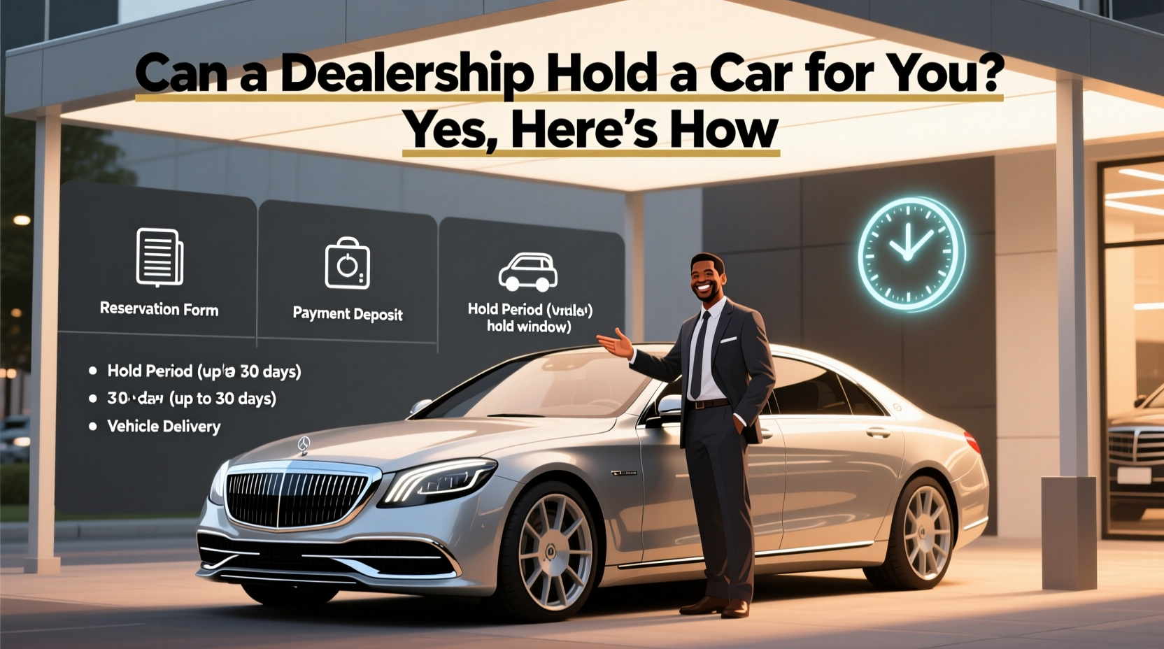 can a dealership hold a car for you