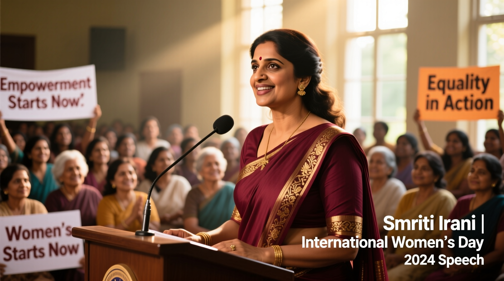 smriti irani womens day speech