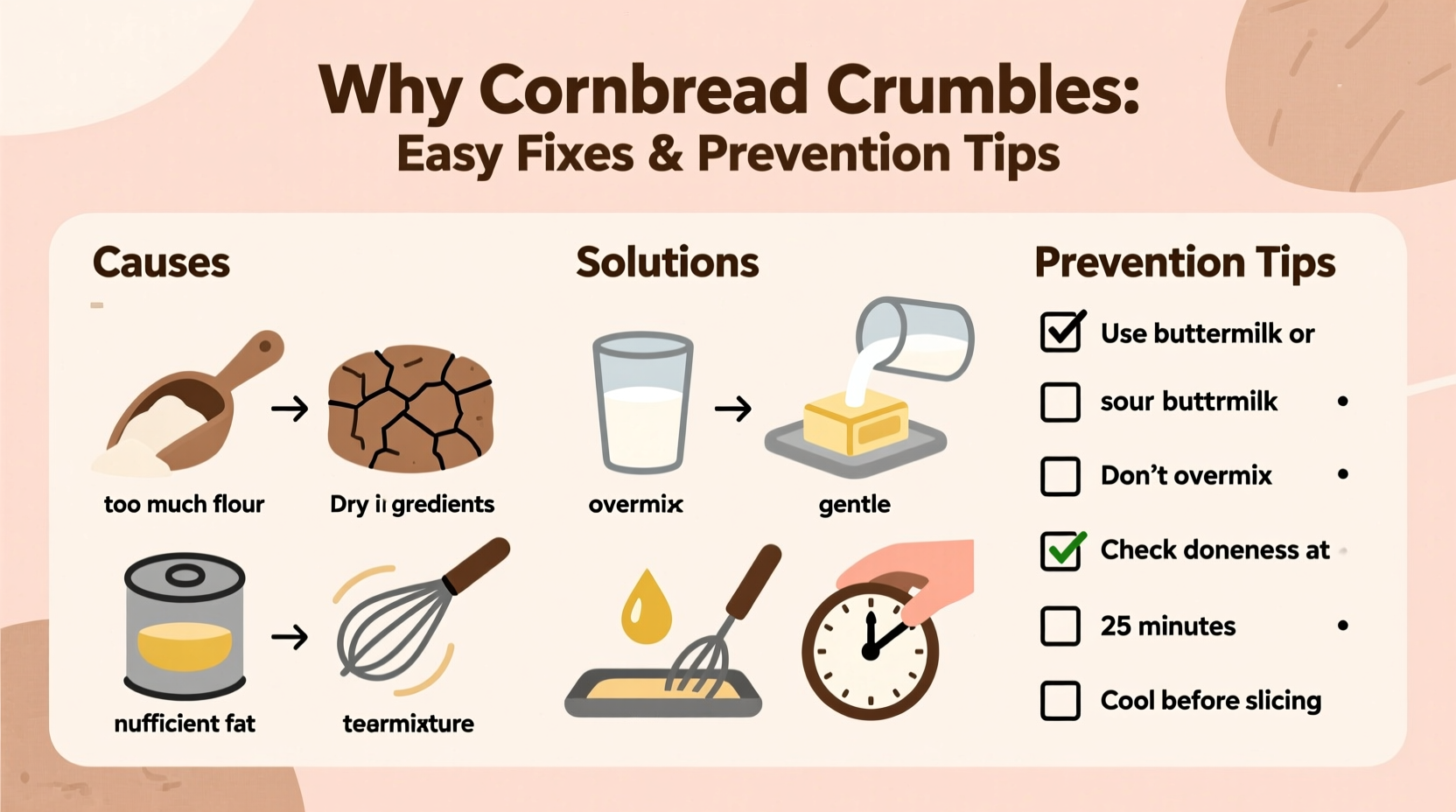 why does cornbread crumble easy fixes prevention tips