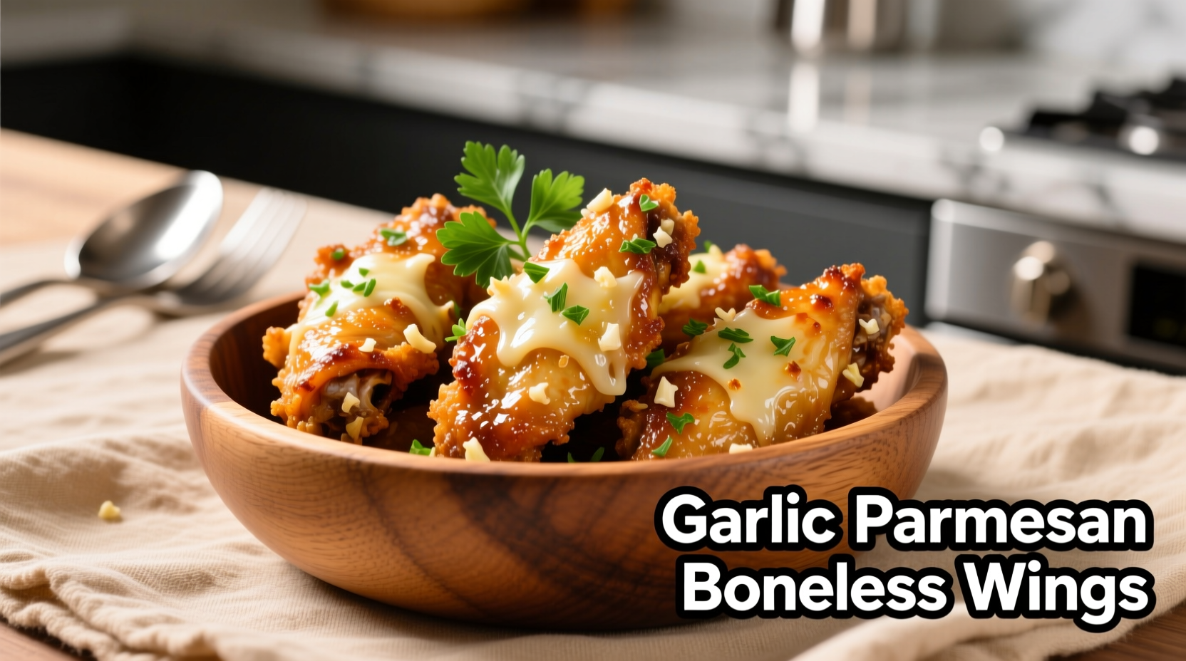 garlic parmesan boneless wings
