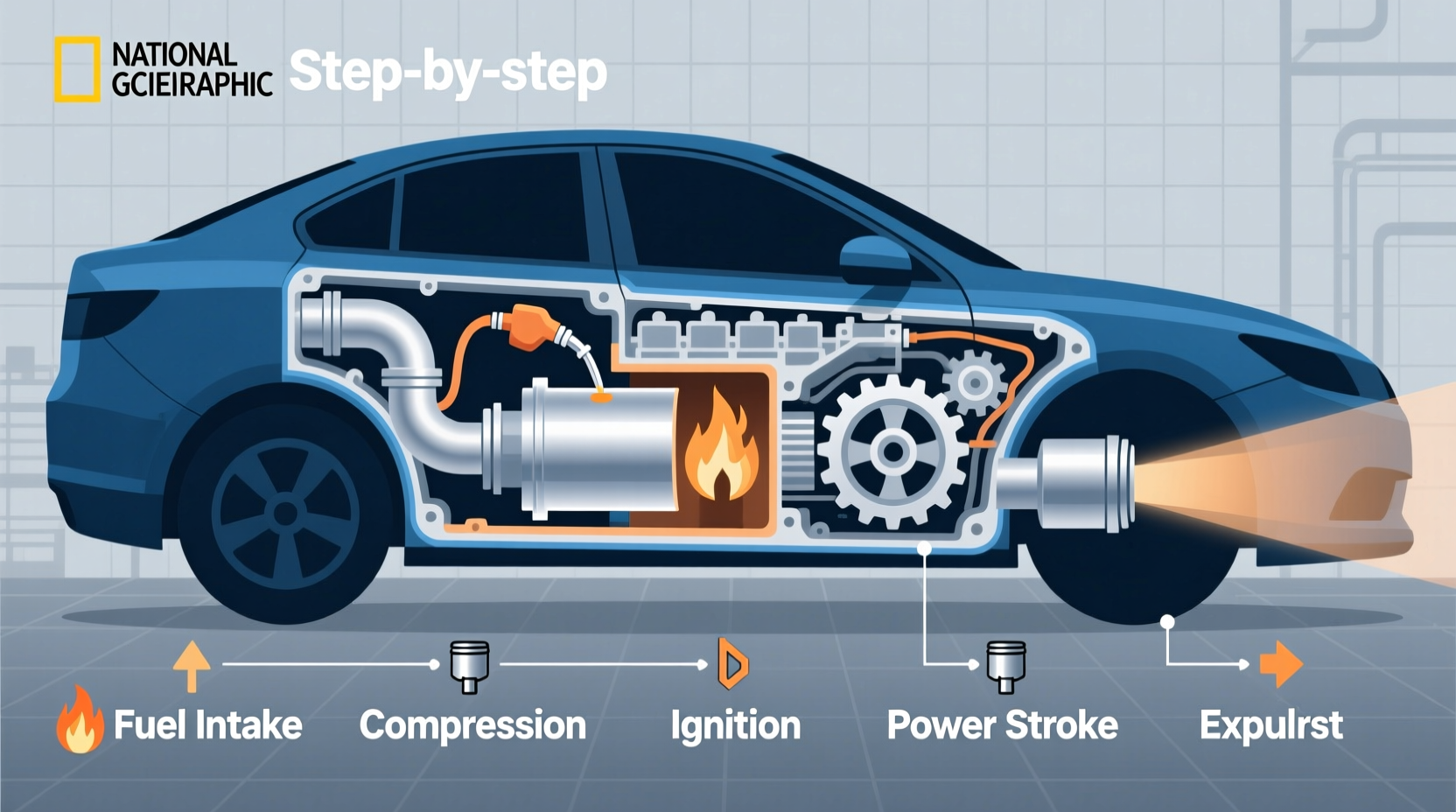 how does petrol work in a car
