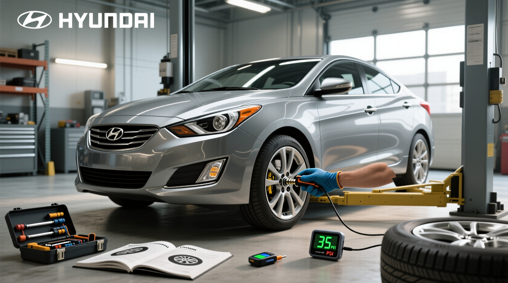 2013 hyundai elantra tire pressure guide