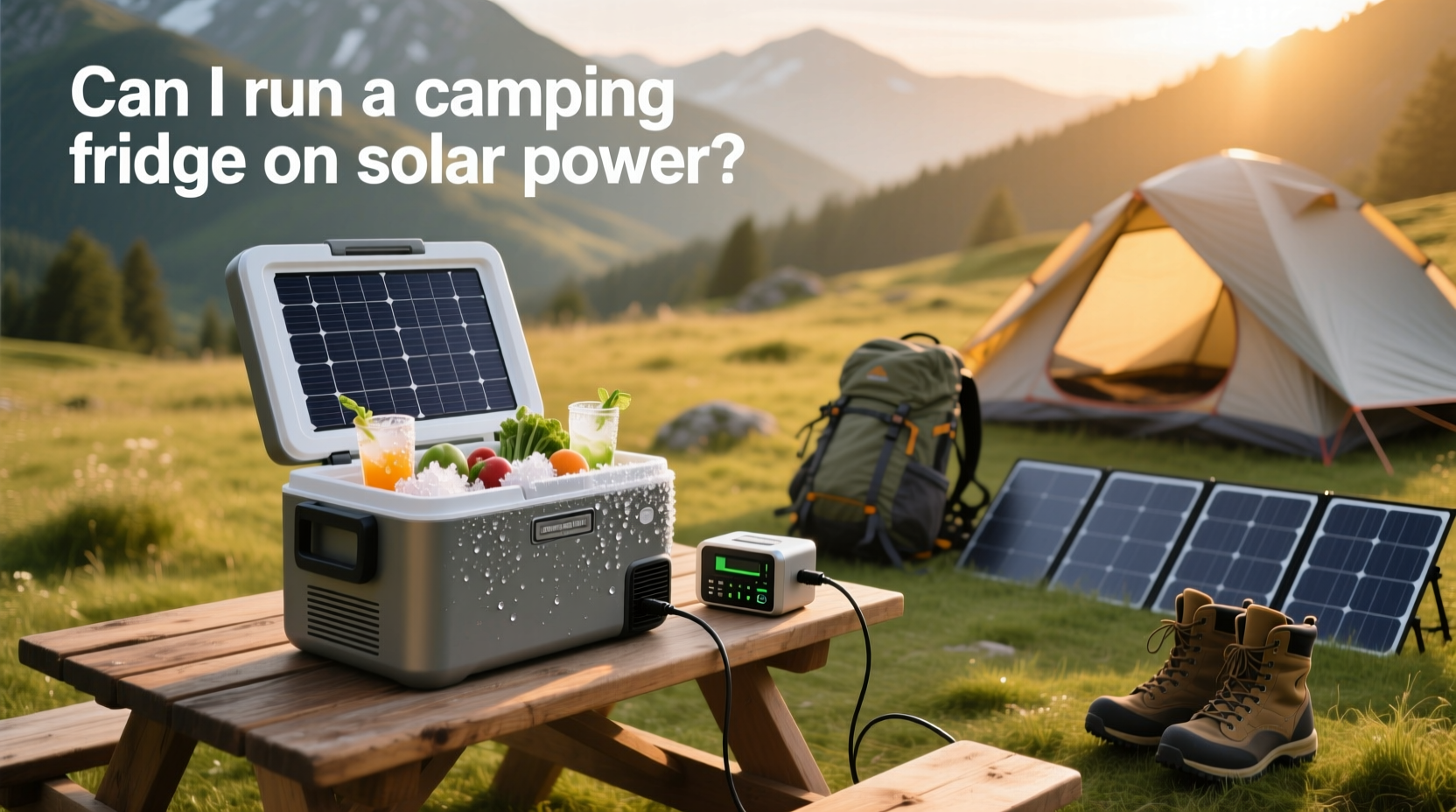 How to Choose Solar Powered Camping Cooler, Can I Run a Camping Fridge on Solar Power?