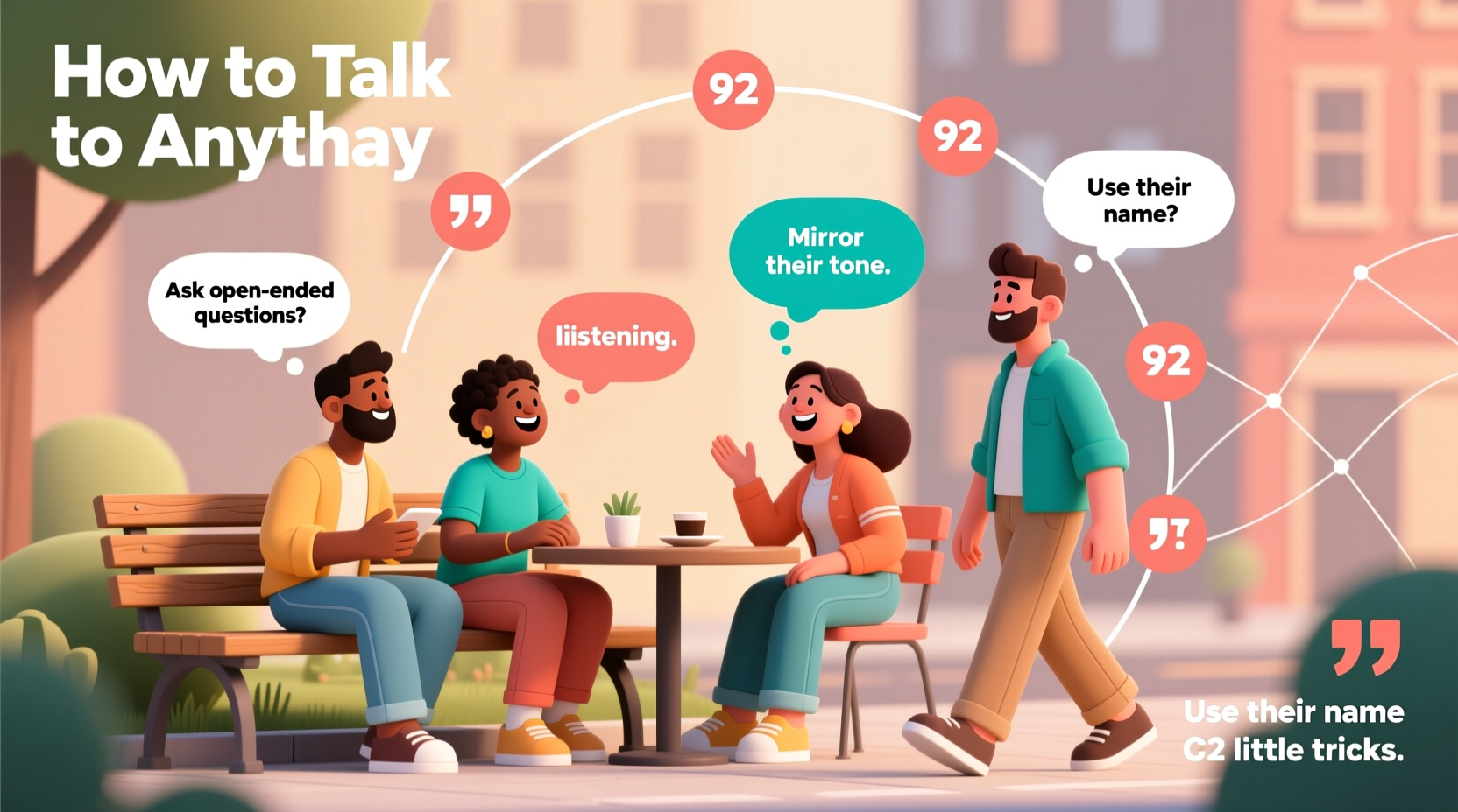 mastering social skills practical tips inspired by how to talk to anyone 92 little tricks