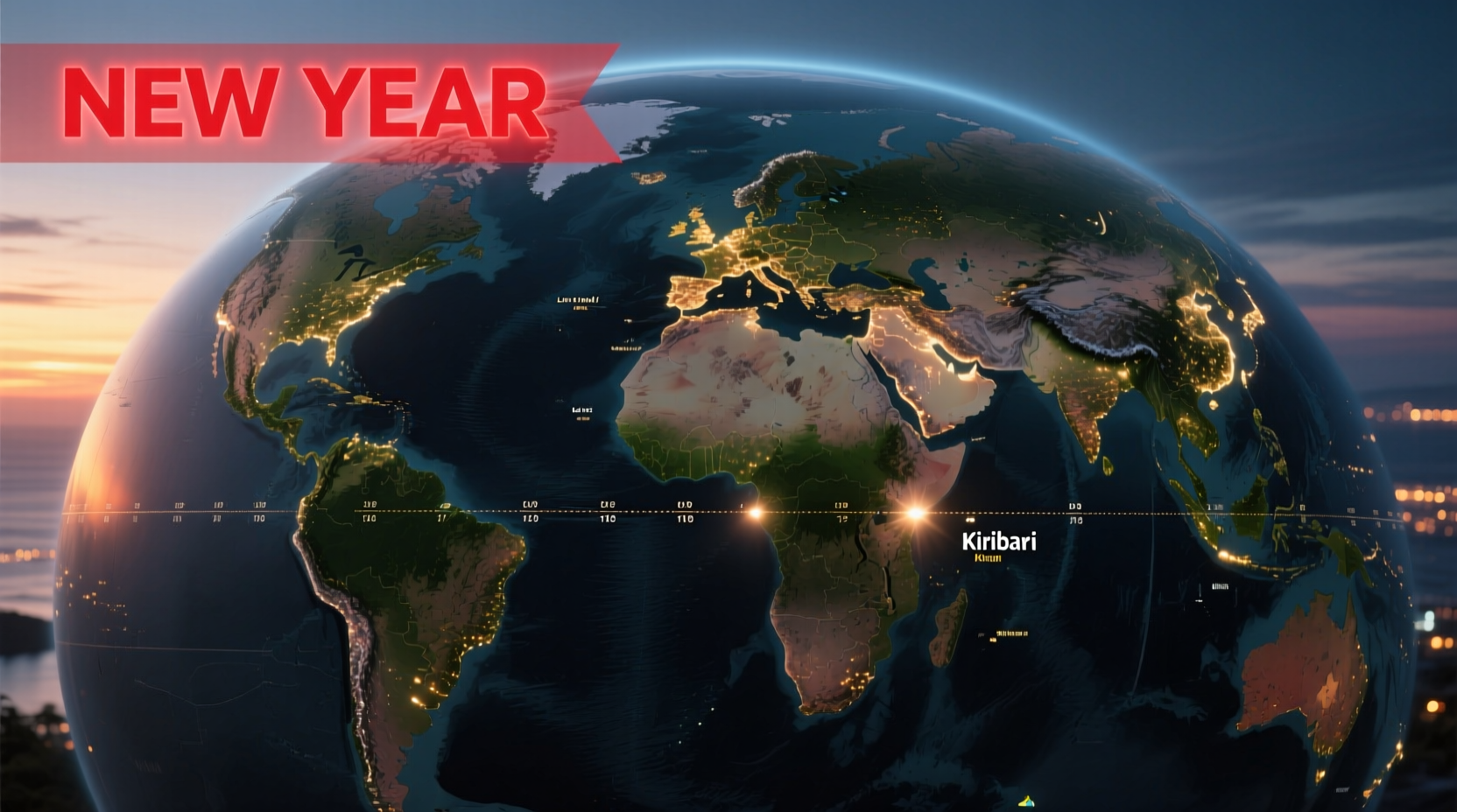 which country will enter new year first