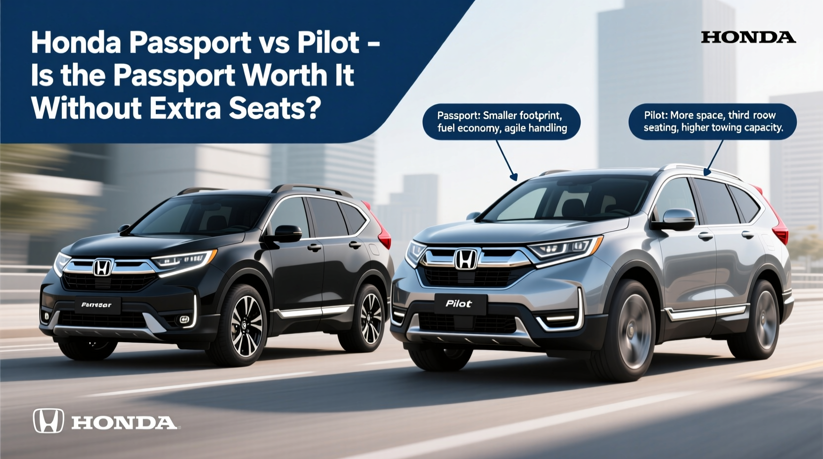 honda passport vs pilot if i dont need the extra seats is the passport worth it