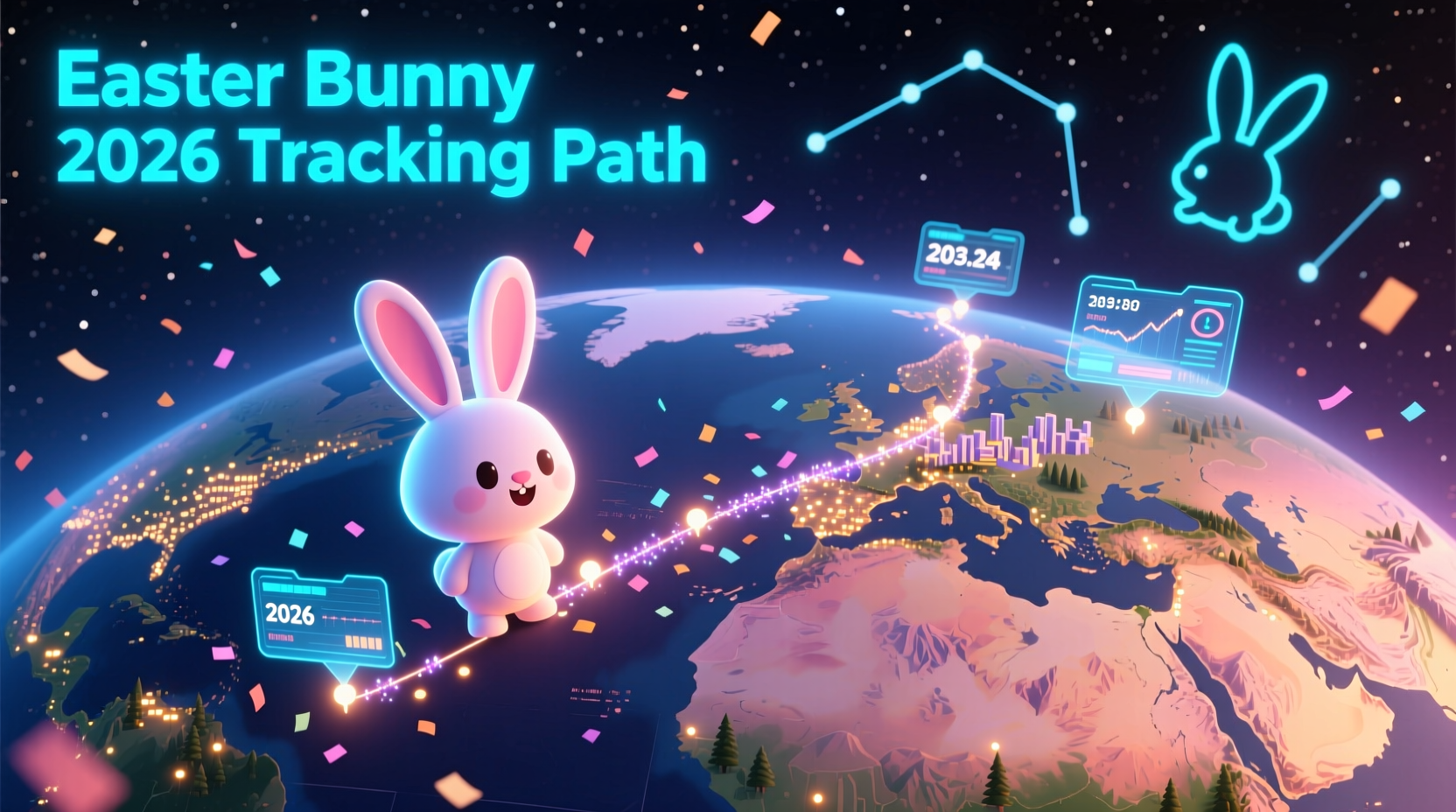 how to track an easter bunny