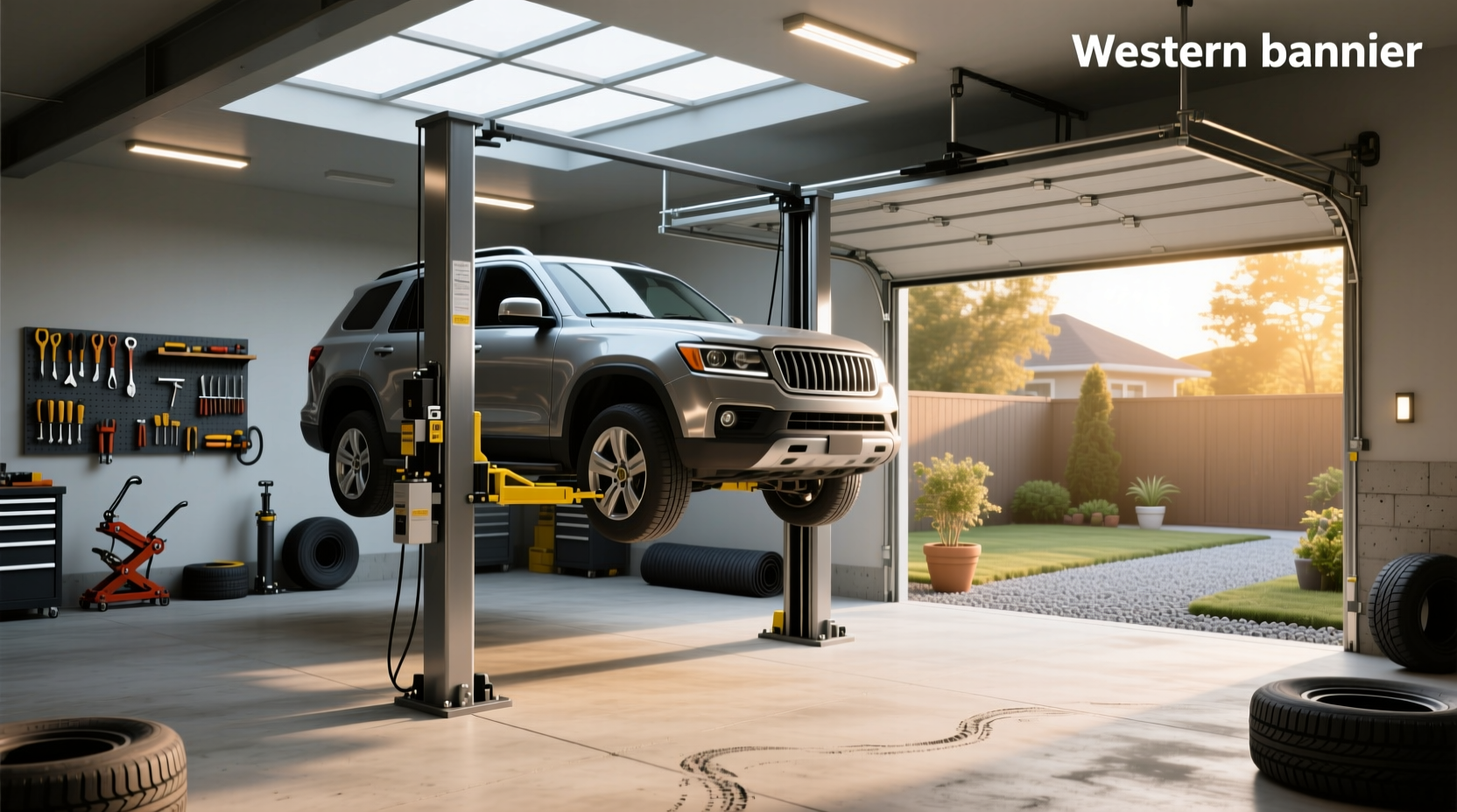 How to Choose a 4-Post Car Lift for Outdoor Use and Required Garage Height