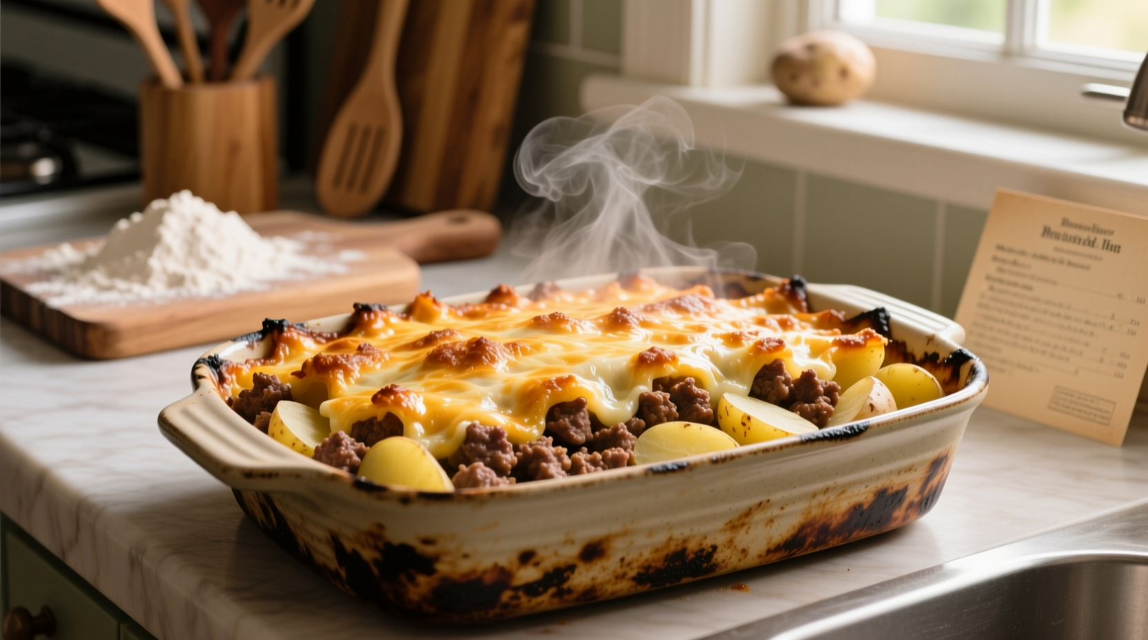 ground beef and potato casserole