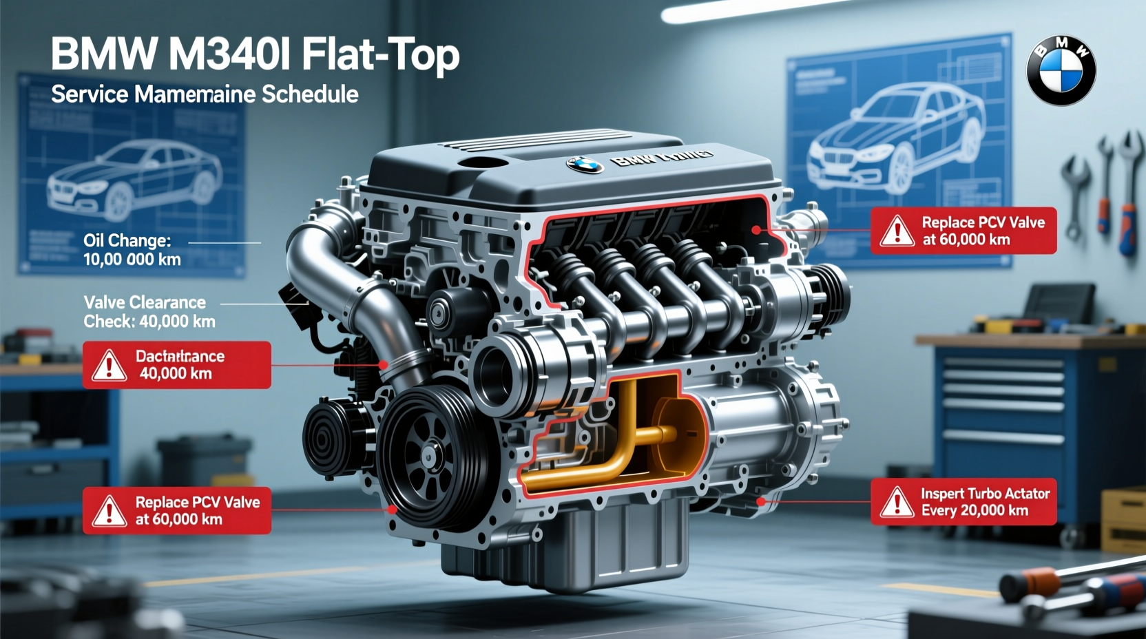 M340i Flat-Top Maintenance: Exact Intervals & Critical Updates