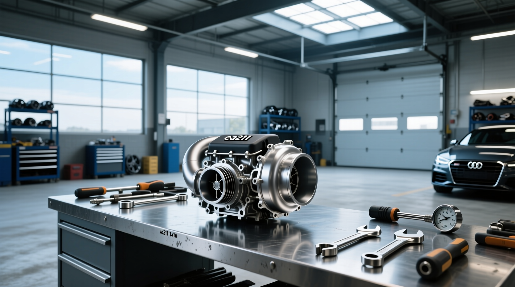 EA211 1.4 TSI engine block view