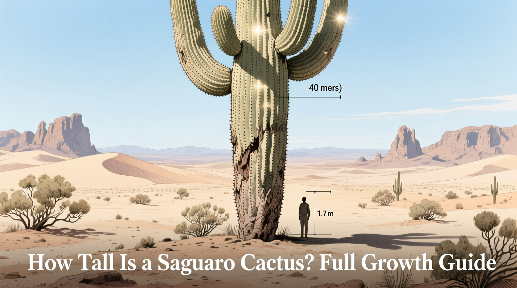 How Tall Is a Saguaro Cactus? Full Growth Guide