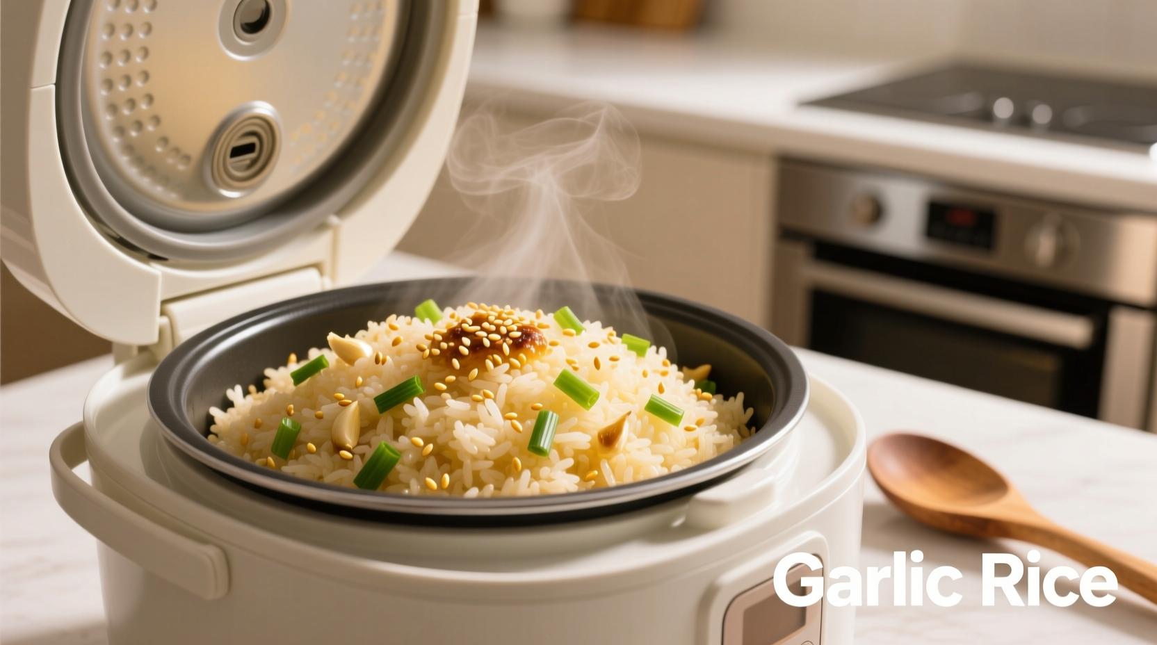 garlic rice in rice cooker