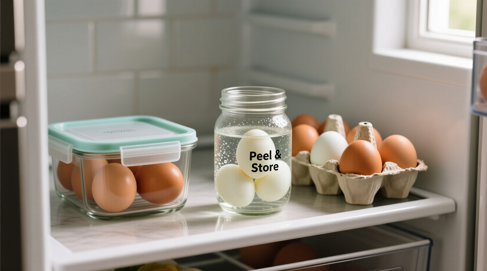 how to store hard boiled eggs