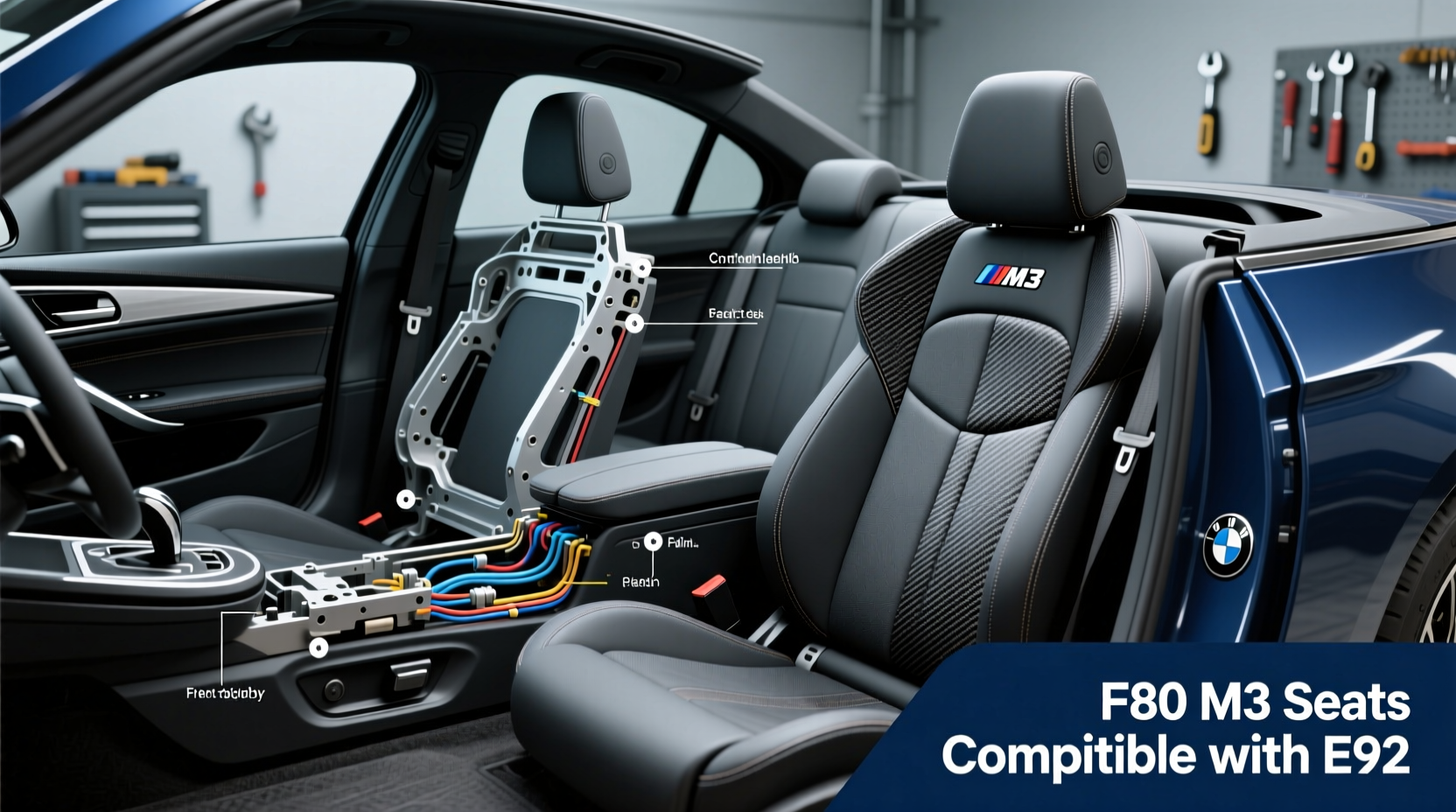 m3 f80 seat installation e92