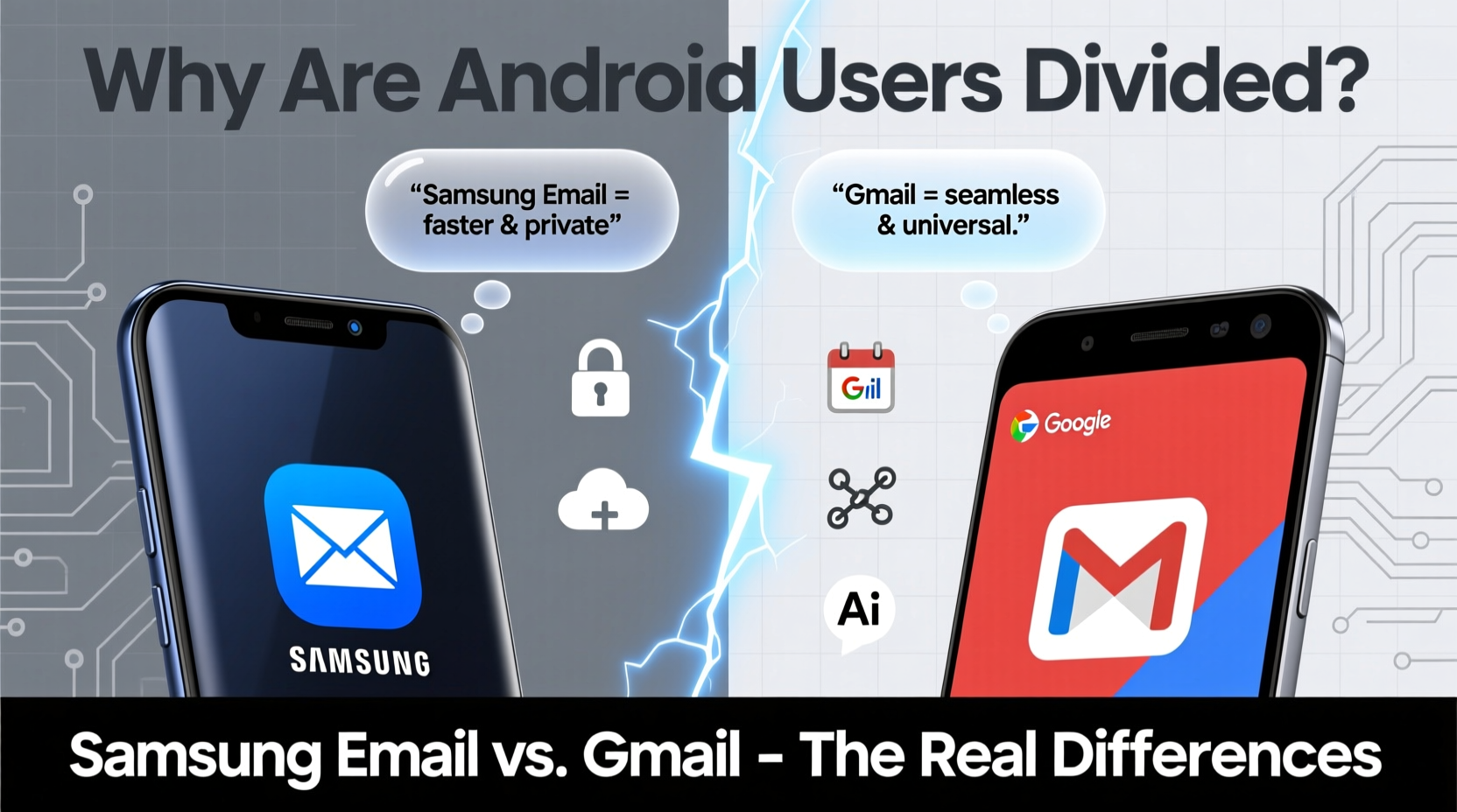samsung email vs gmail why are android users so divided