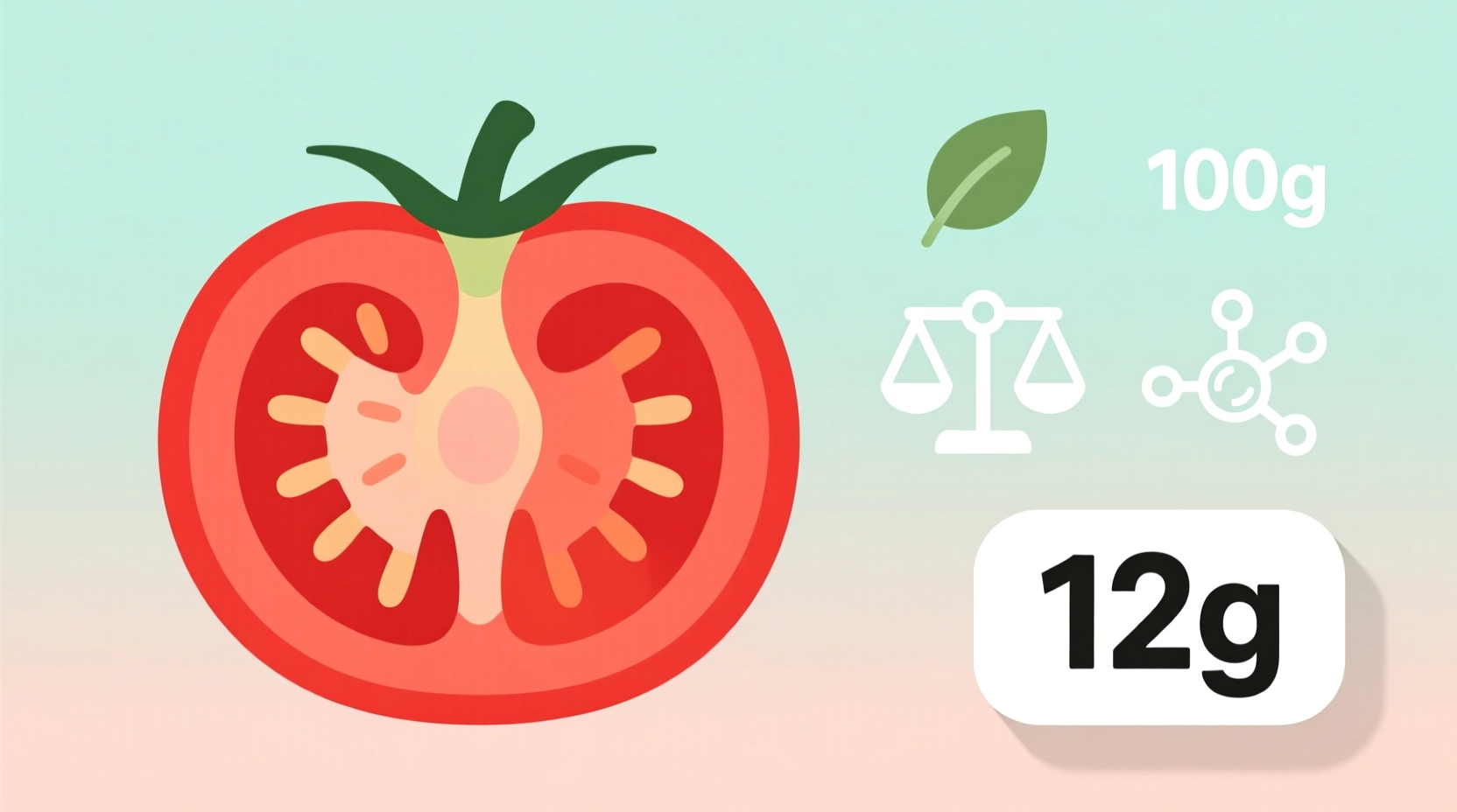 Tomato Carbs: 4.8g per Medium Tomato (Exact Breakdown)