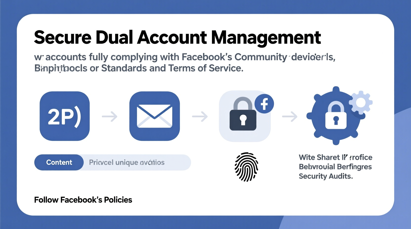 how to manage and secure two facebook accounts without violating policies