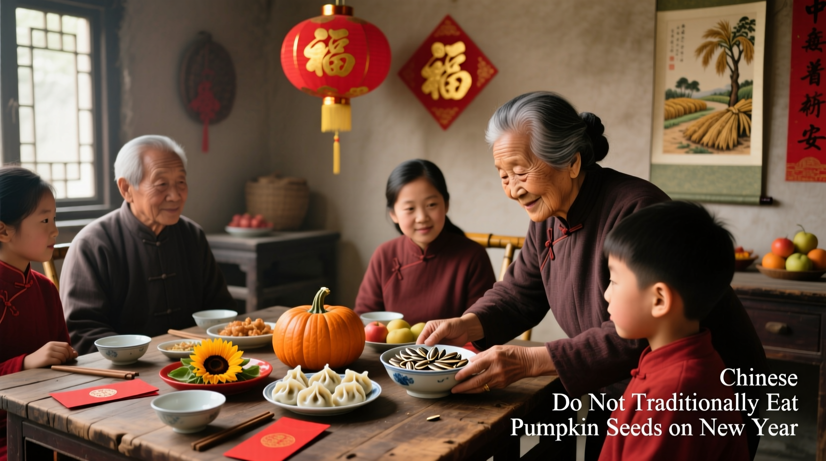 why chinese eat pumpkin seeds on new year