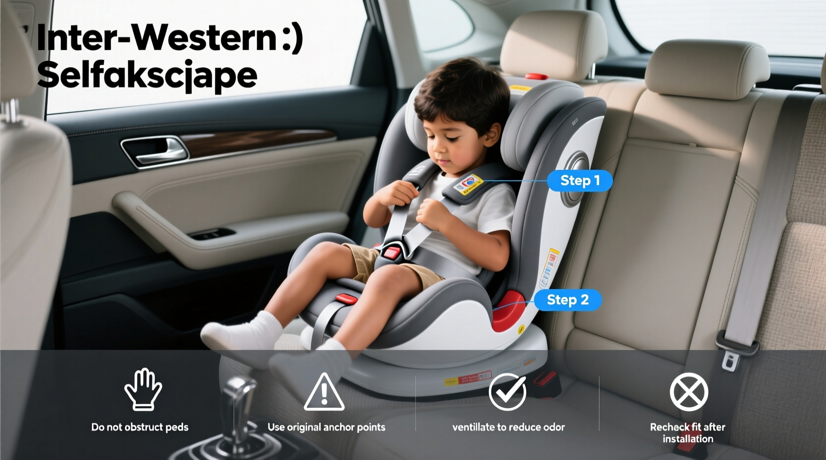 how does a child buckle themselves into a car seat