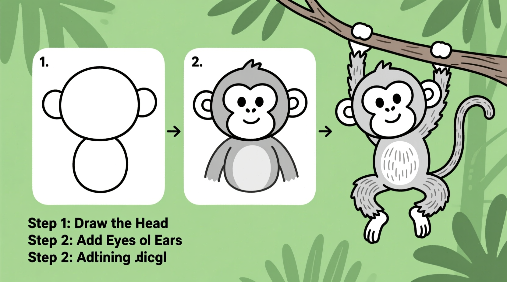 step by step guide to drawing a monkey with simple techniques for all skill levels
