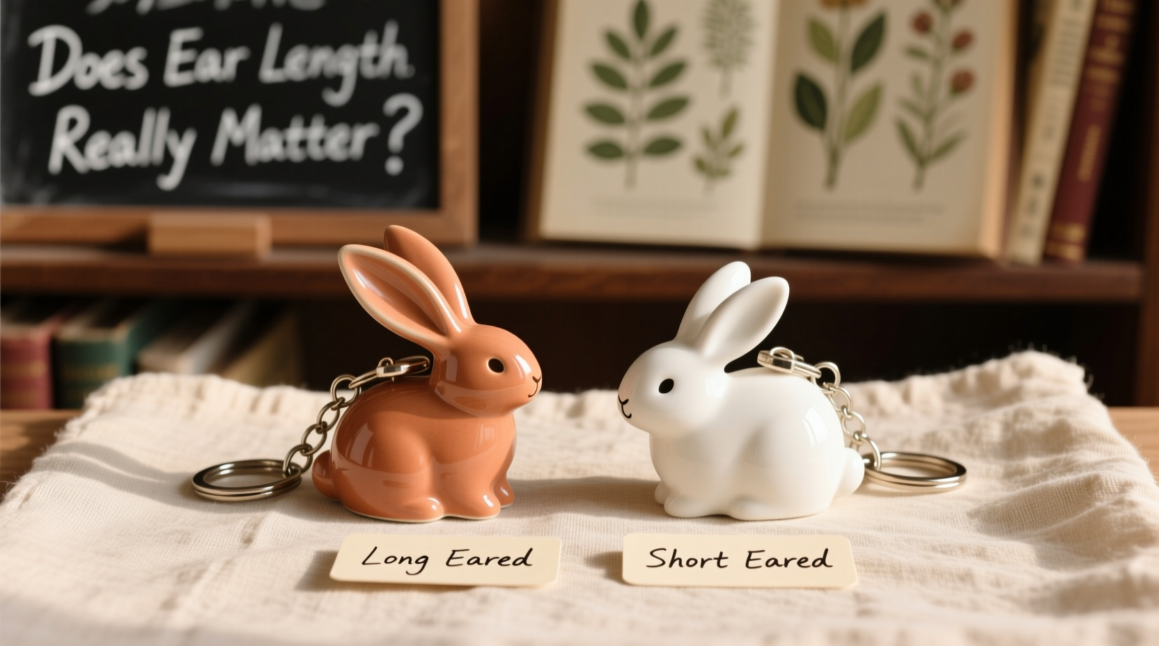long eared vs short eared rabbit keychains does ear length really matter