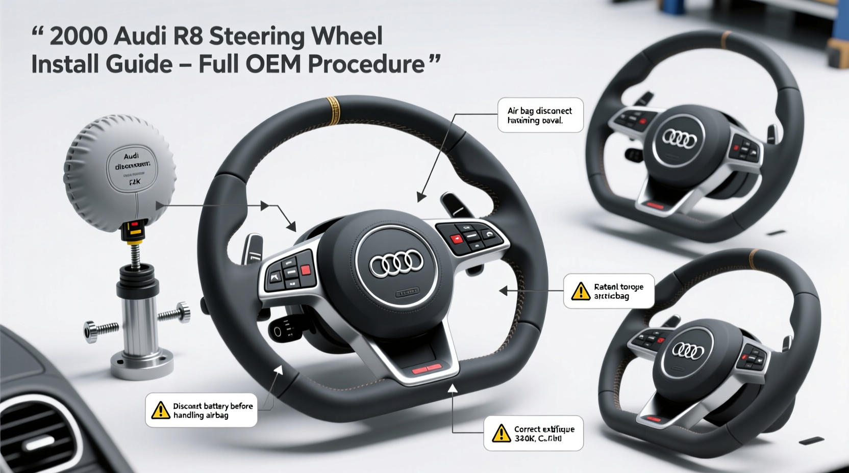2008 r8 steering wheel install guide