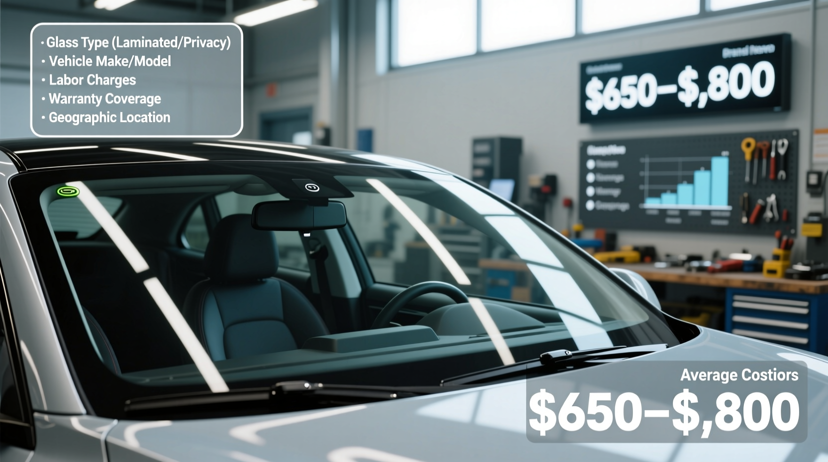 how much is a new car windshield