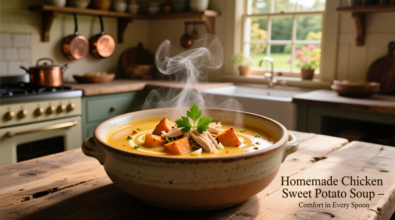 chicken sweet potato soup