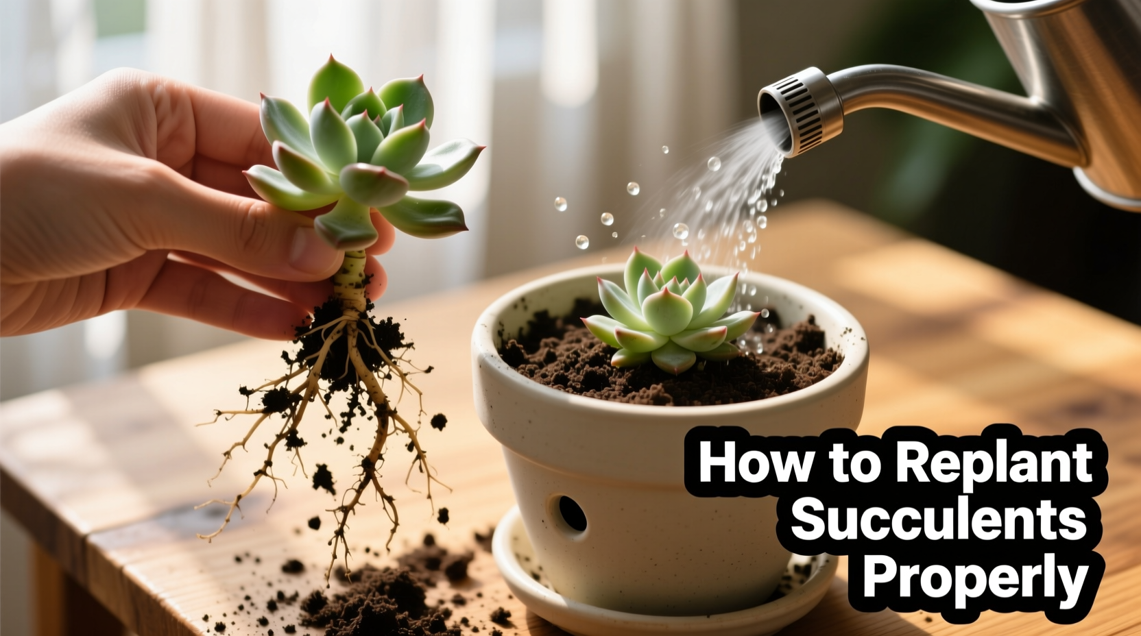 How to Replant Succulents Properly