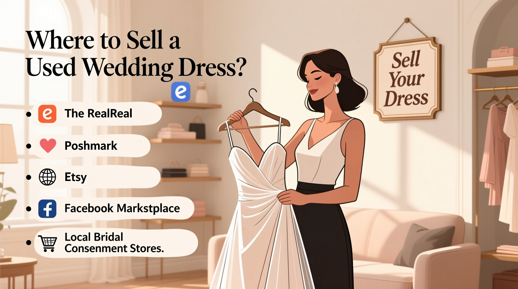 where can i sell a used wedding dress