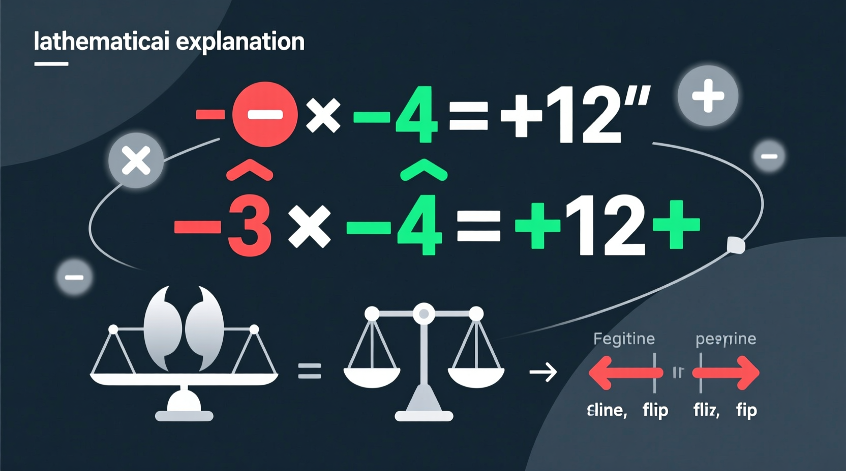why does a negative times a negative equal a positive