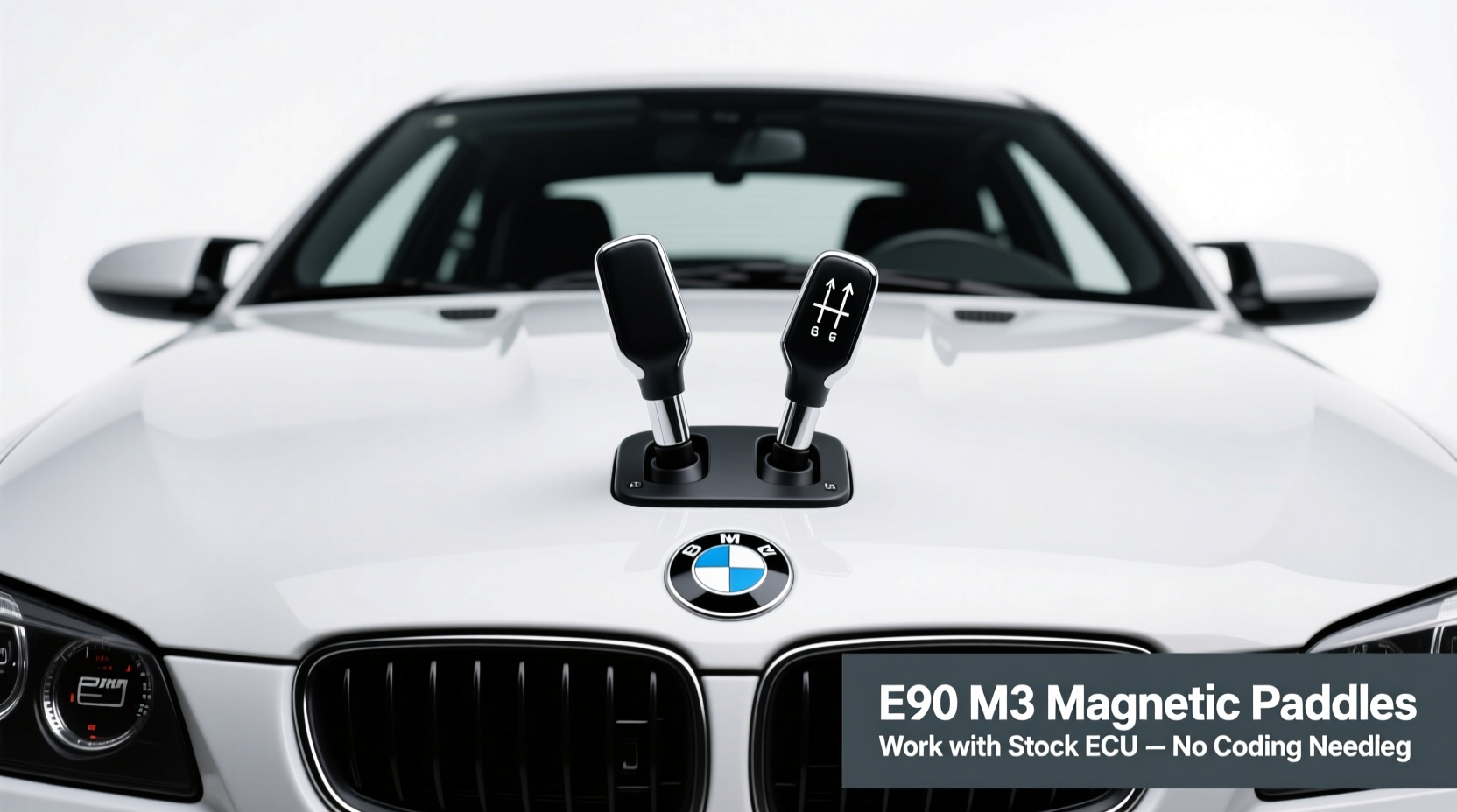 E90 M3 Magnetic Paddles Work with Stock ECU — No Coding Needed