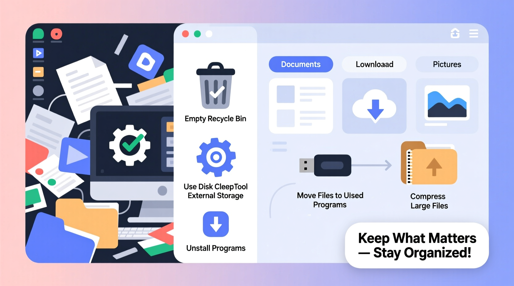 effective strategies to free up space on your pc without losing important files