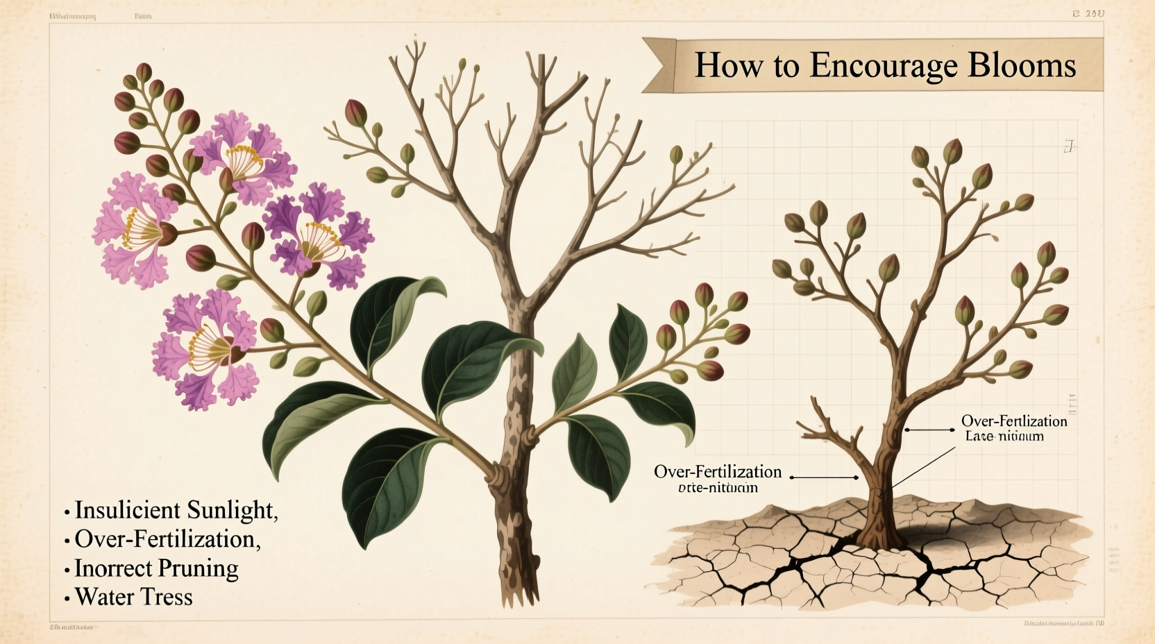 crepe myrtle not blooming reasons how to get blooms